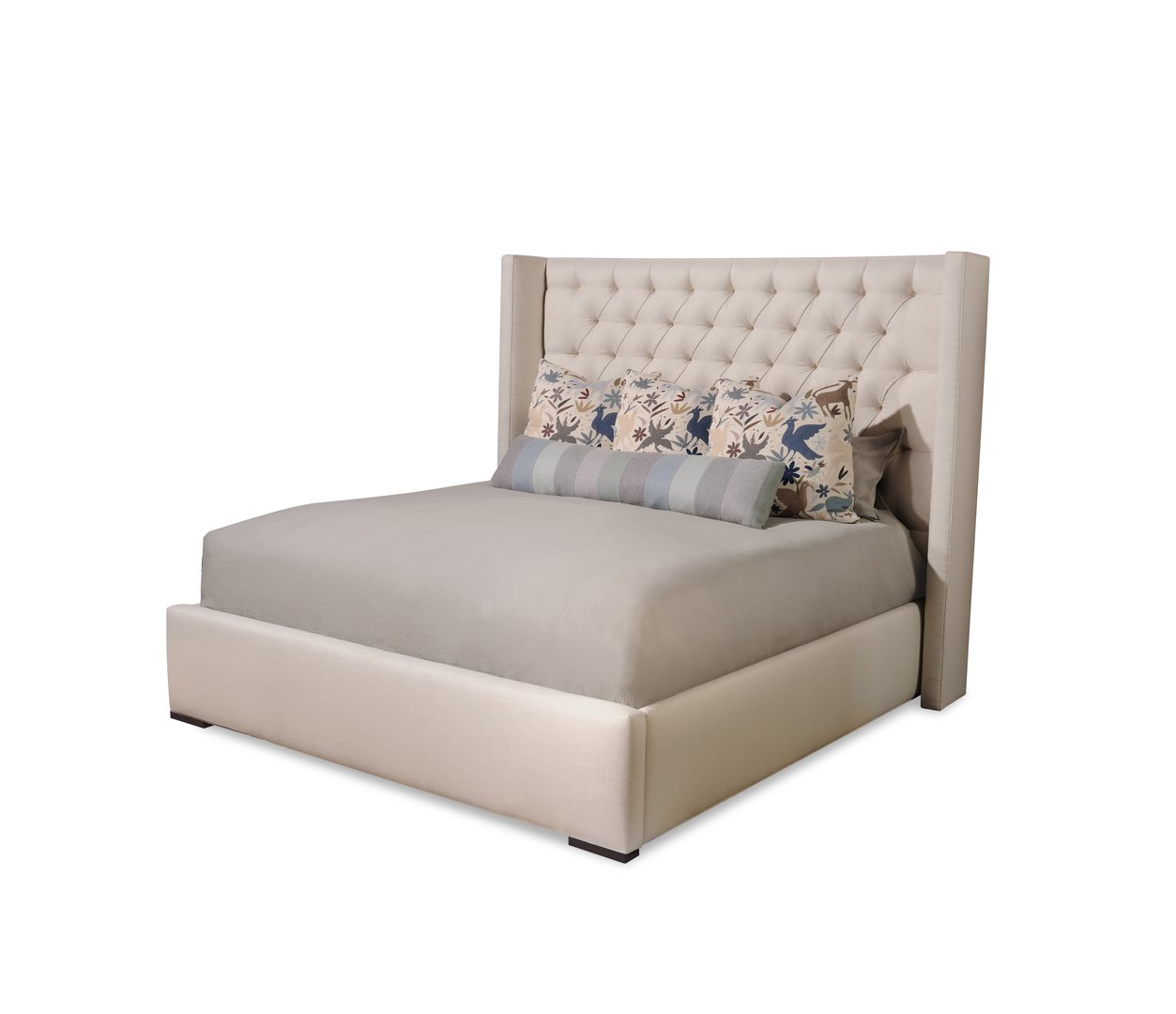 Taylor Made King Bed-Winged-To Floor Image